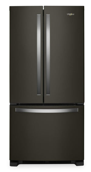 Réfrigérateur Whirlpool de 22 pi³ et de 33 po à congélateur inférieur - acier inoxydable noir - WRFF5333PV