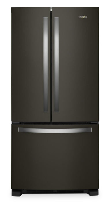 Réfrigérateur Whirlpool de 22 pi³ et de 33 po à congélateur inférieur - acier inoxydable noir - WRFF5333PV