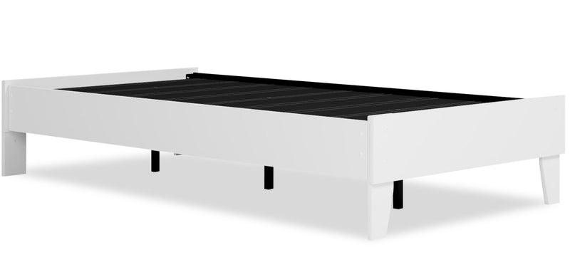 Lit plateforme Wolf pour enfants, blanc - format lit simple