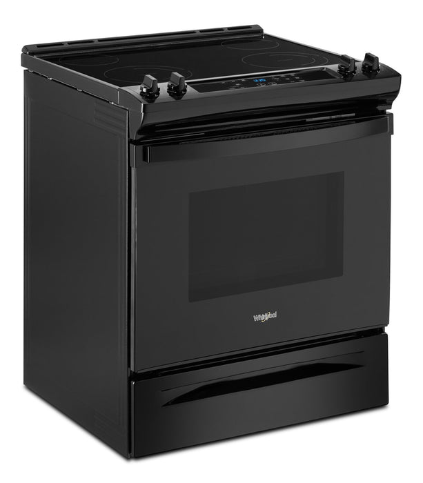 Cuisinière électrique Whirlpool de 4,8 pi³ avec autonettoyage - noire - YWEE515S0LB