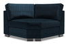 Fauteuil courbé en coin Track de la collection Sofa Lab - Luxury Indigo