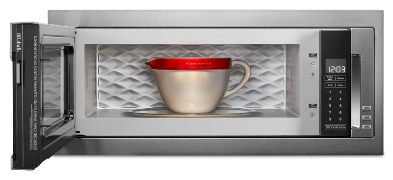 Four à micro-ondes encastré KitchenAid de 1,1 pi3 avec cuisson à 900 W - acier inoxydable - YKMBT5011KS