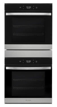 Four mural double électrique Whirlpool de 5,8 pi³ et de 24 po avec convection véritable - acier inox…