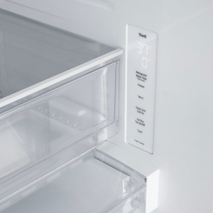 Réfrigérateur LG de 21 pi³ et de 33 po à portes françaises de profondeur comptoir MAXMC - acier inoxydable Smudge-ProofMD - LF21C6200S