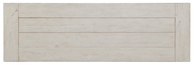 Table de salon traditionnelle Bronwyn de 50 po avec rangement - pin albâtre avec base en bois à volutes