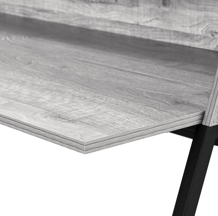 Bureau Lawson de 47,25 po avec petite crédence - gris