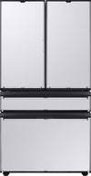 Réfrigérateur à 4 portes Bespoke de Samsung de 23 pi³ à portes françaises (à panneau personnalisable)