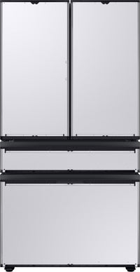  Réfrigérateur à 4 portes Bespoke de Samsung de 23 pi³ à portes françaises (à panneau personnalisable) 