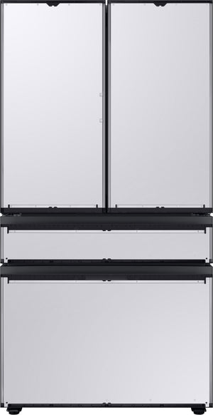 Réfrigérateur à 4 portes Bespoke de Samsung de 23 pi³ à portes françaises (à panneau personnalisable)