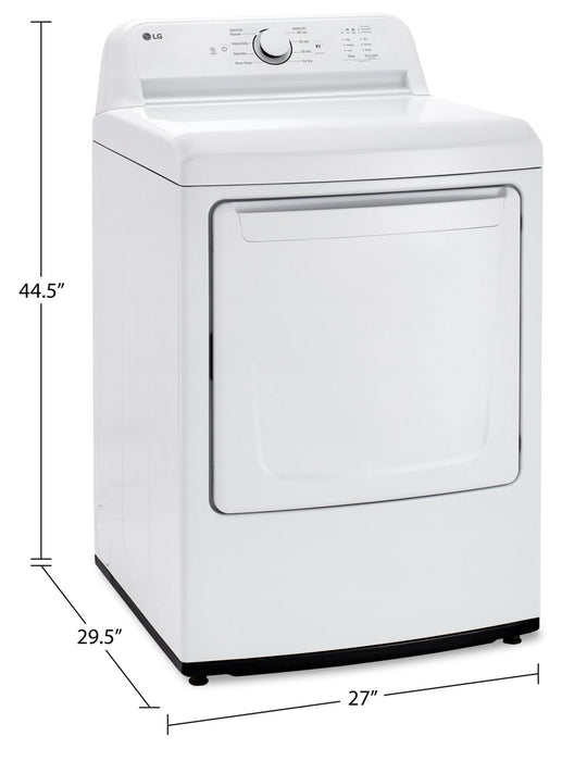 Sécheuse électrique LG de 7,3 pi³ - blanche - DLE6100W