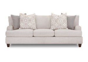 Sofa Ainsley en tissu d'apparence lin - lin
