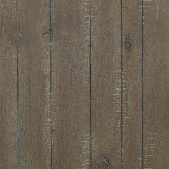 Table de bout rustique Winston de 22 po avec rangement et tablette - brun clair avec fini bois de grève