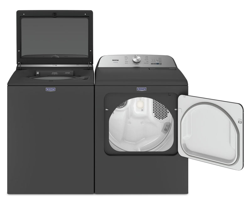 Laveuse Pet Pro à chargement par le haut 5,4 pi³ et sécheuse à gaz 7 pi³ de Maytag – noir volcan