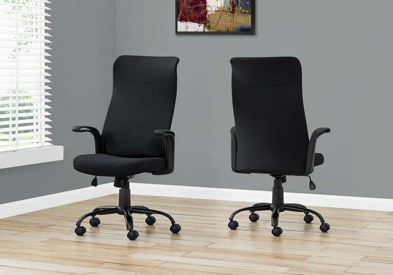 Chaise de bureau Roman de 23 po à conception ergonomique - noire