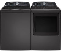 Laveuse à chargement par le haut de 6,2 pi3 et sécheuse électrique de 7,4 pi3 de Profile - gris diamant