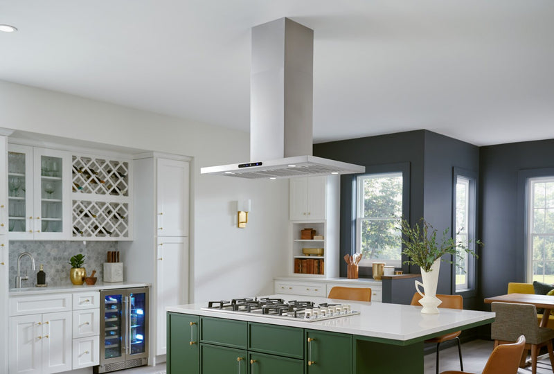 Hotte îlot de cuisinière Broan Elite de série EIT1 de 36 po – EIT1366SS