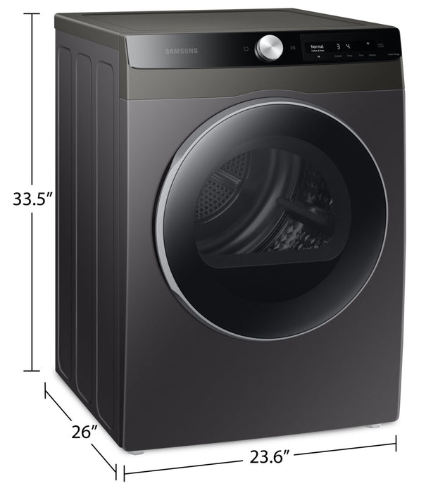 Sécheuse électrique Samsung de 4 pi³ et de 24 po - grise - superposable - DV25B6900EX/AC