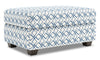 Pouf de rangement personnalisable The Trunk de Sofa Lab de 39 po fabriqué au Canada en tissu - Ocean multicolore