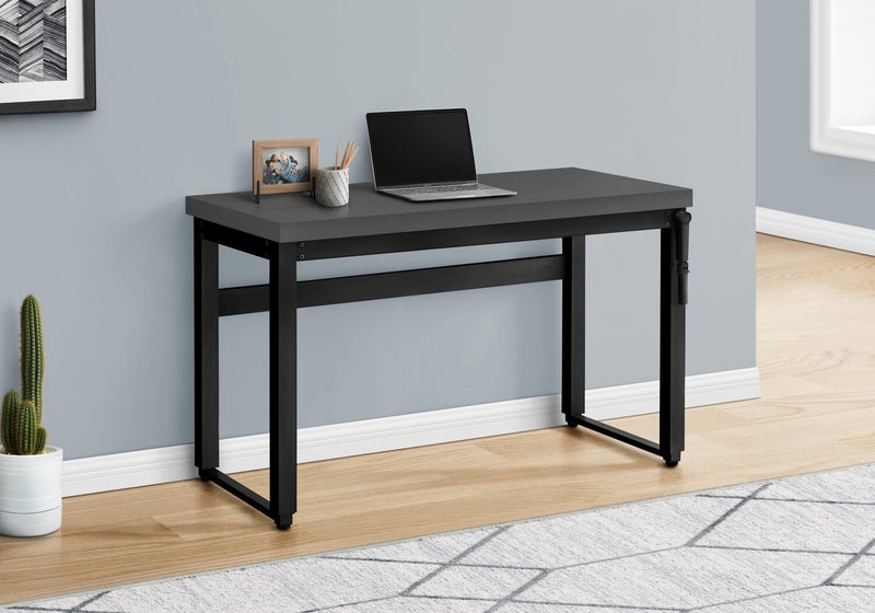Bureau Kai de 47,25 po à hauteur réglable - gris