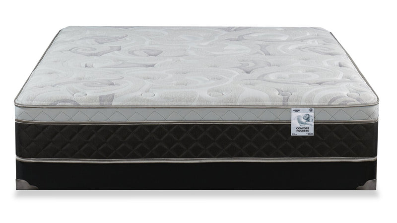 Ensemble matelas à Euro-plateau à profil bas Pisa II de Springwall pour grand lit