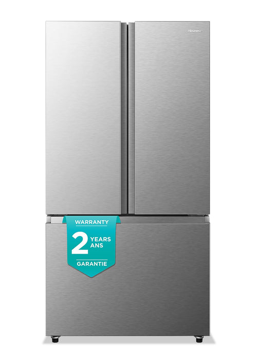 Réfrigérateur Hisense de 22,5 pi³ et de 36 po à portes françaises - acier inoxydable - RF225A3CSE