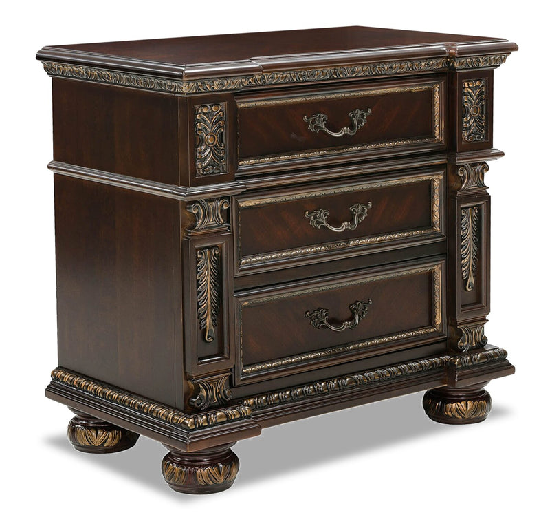 Wynn Nightstand - Traditional style Nightstand in Cherry Poplar