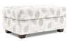 Pouf de rangement personnalisable The Trunk de Sofa Lab de 39 po fabriqué au Canada en tissu - Prairie multicolore