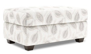 Pouf de rangement personnalisable The Trunk de Sofa Lab de 39 po fabriqué au Canada en tissu - Prairie multicolore