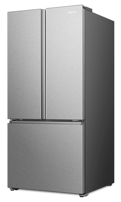 Réfrigérateur Hisense de 22,1 pi³ et de 31,3 po à portes françaises - acier inoxydable - RF22B3FSE
