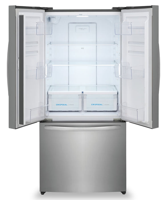 Réfrigérateur Frigidaire de 17,6 pi³ et de 31,3 po de profondeur comptoir à portes françaises - acier brossé - FRFG1723AV
