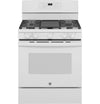 Cuisinière à gaz GE de 5 pi³ avec autonettoyage et friture à air - blanche - JCGB735DPWW