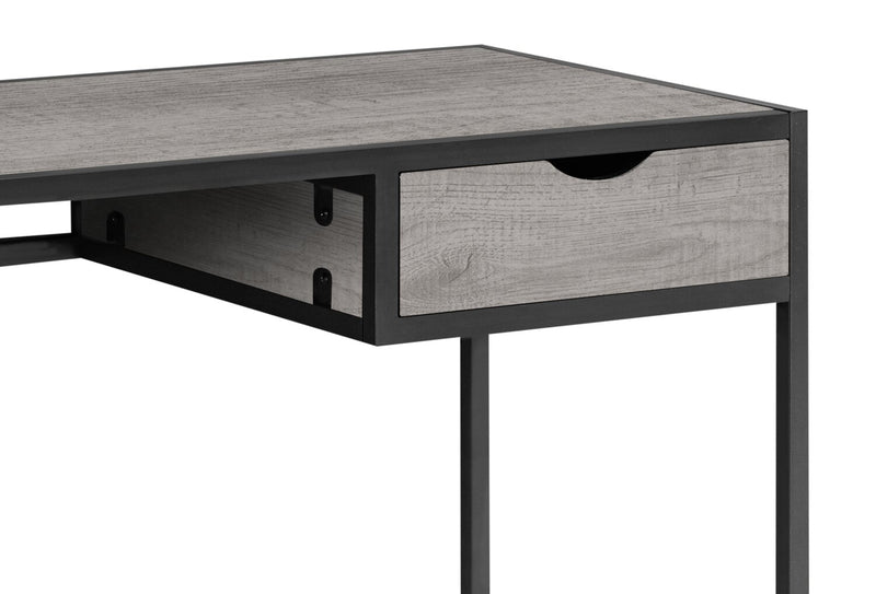 Bureau Everly de 42,25 po avec tiroir - gris