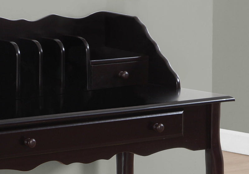 Bureau de style Queen Anne Samantha de 36 po - cerisier foncé
