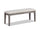 ["Banc de salle à manger Krew de 48 po (L) en tissu de polyester - gris"]
