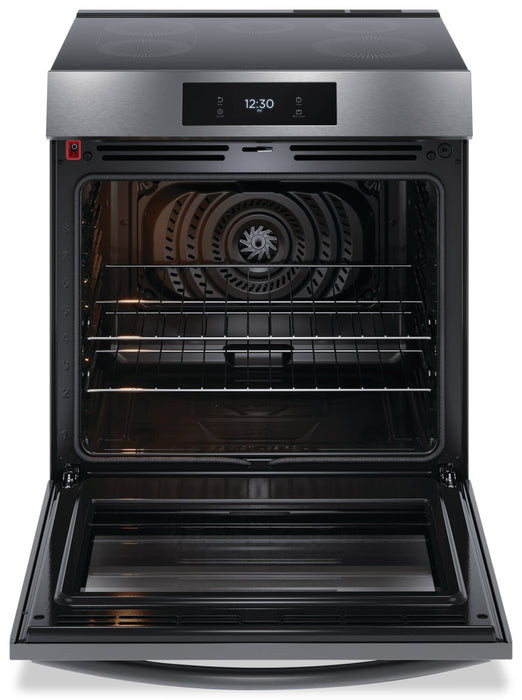 Cuisinière à induction Frigidaire Gallery de 6,2 pi³ avec convection totale et surface de cuisson facile à nettoyer - acier inoxydable noir Smudge-ProofMD - GCFI306CBD