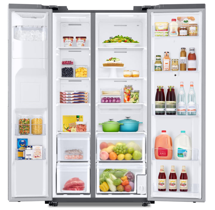 Réfrigérateur Samsung de 21,5 pi³ et de 36 po à compartiments juxtaposés avec portail Family HubMC - acier inoxydable - RS22T5561SR/AC