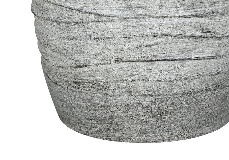 Lampe de table de 27 po en résine texturée grise
