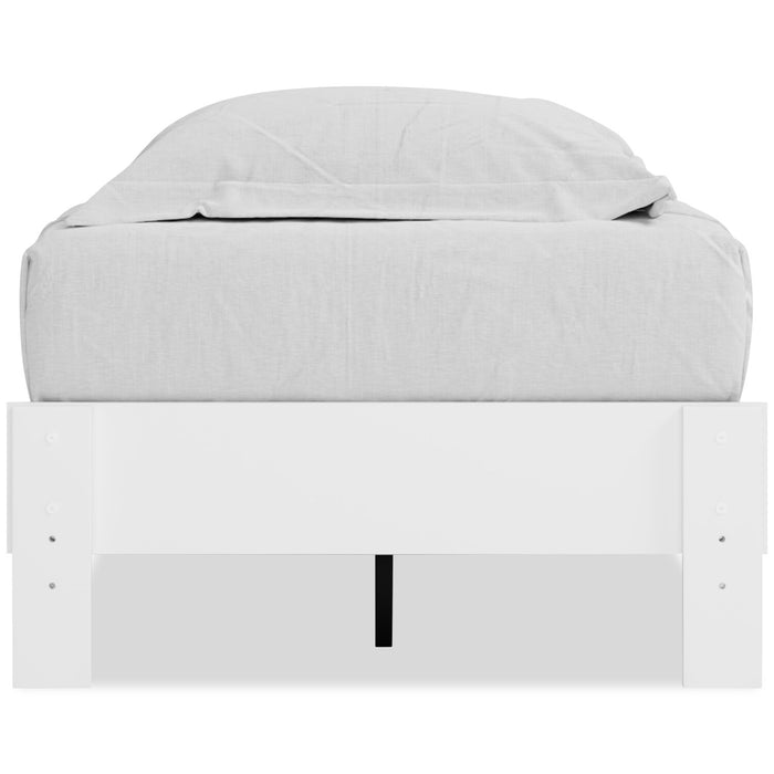 Lit plateforme Wolf pour enfants, blanc - format lit simple