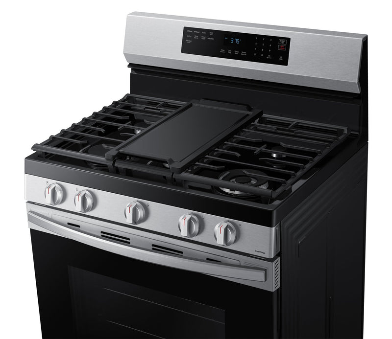 Cuisinière intelligente à gaz amovible Samsung de 6 pi³ avec friture à air - acier inoxydable - NX60A6511SS/AA