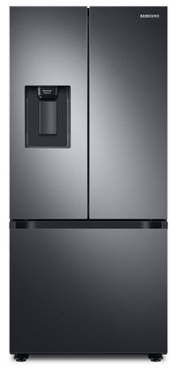  Réfrigérateur Samsung de 22,1 pi³ et de 30 po à portes françaises - acier inoxydable noir - RF22A422…