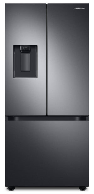Réfrigérateur Samsung de 22,1 pi³ et de 30 po à portes françaises - acier inoxydable noir - RF22A4221SG/AA