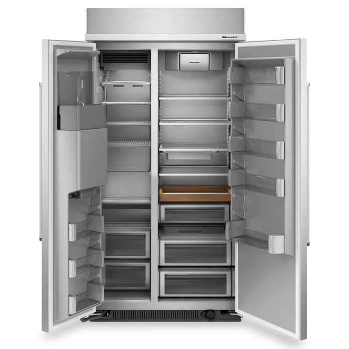 Réfrigérateur KitchenAid de 25 pi³ et de 42 po à compartiments juxtaposés - acier inoxydable - KBSD702MSS
