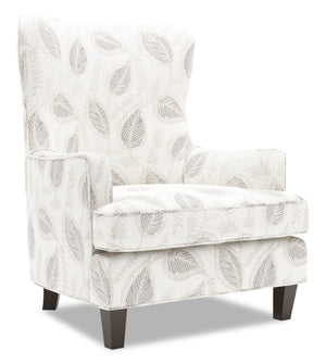 Fauteuil d’appoint à oreilles Sofa Lab personnalisable de 32 po fabriqué au Canada en tissu - Prairie multicolore