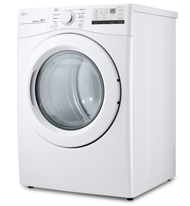 Sécheuse électrique LG de 7,4 pi³ - blanche - superposable - DLE3400W