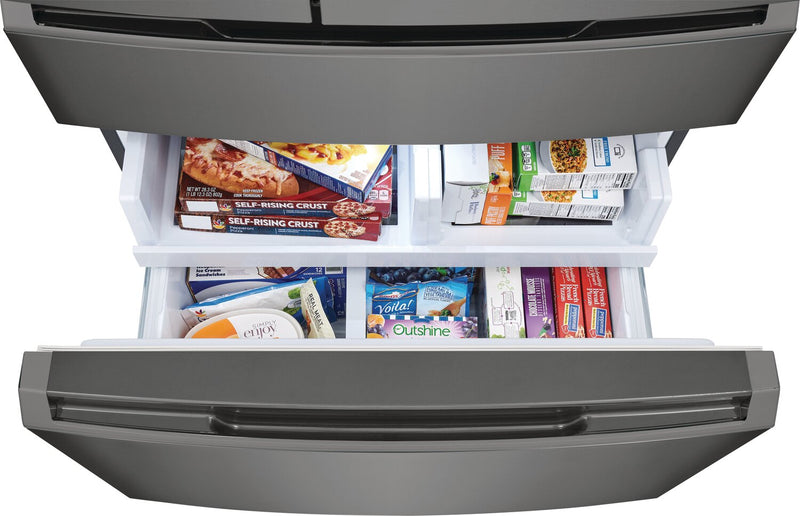 Réfrigérateur Frigidaire Gallery de 21,5 pi³ et de 36 po de profondeur comptoir à 4 portes françaises - acier inoxydable noir Smudge-ProofMD - GRMC2273CD