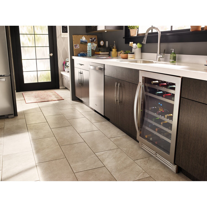 Réfrigérateur à vin Whirlpool de 5 pi³ et de 24 po sous le comptoir - acier inoxydable - WUW55X24HS