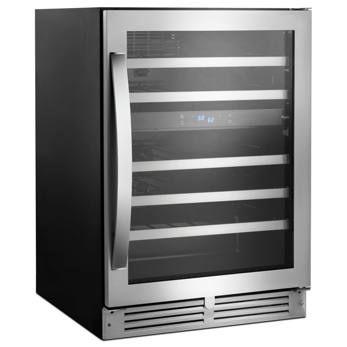Réfrigérateur à vin Whirlpool de 5 pi³ et de 24 po sous le comptoir - acier inoxydable - WUW55X24HS