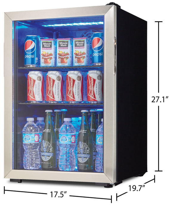 Refroidisseur à boissons Danby de 2,6 pi³ et de 17,5 po à 1 porte - acier inoxydable - DBC026A1BSSDB