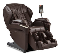  Fauteuil inclinable de massage Real Pro ULTRAMC Prestige de Panasonic de 35,4 po en cuir synthétique de qualité supérieure - brun
