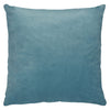 Coussin décoratif d’apparence velours - bleu clair